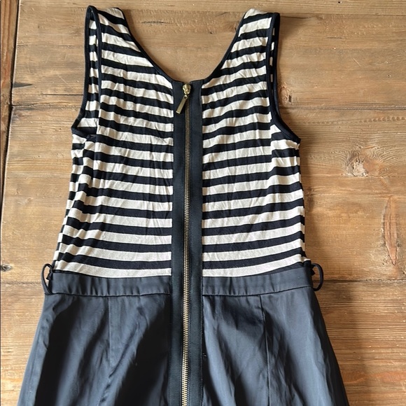 BCBGMaxAzria Black and White Sleeveless Jumpsuit - Picture 5 of 6